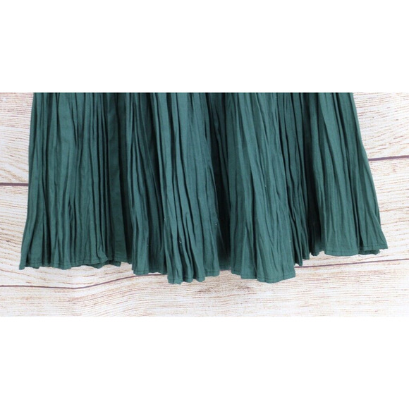 VINTAGE VRG Sport Womens Size Medium Maxi Pull On Plaid Broom Skirt Green Red - Picture 3 of 5